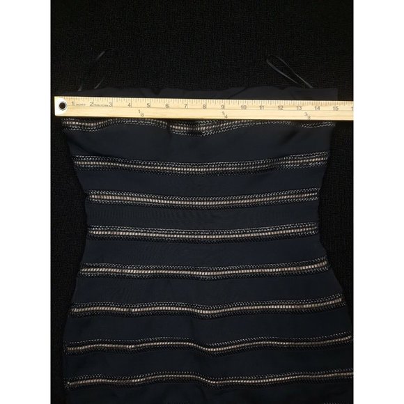 NWT Misha Collection Black Agnetta Strapless Mini Dress Sz. 6 - Picture 9 of 12